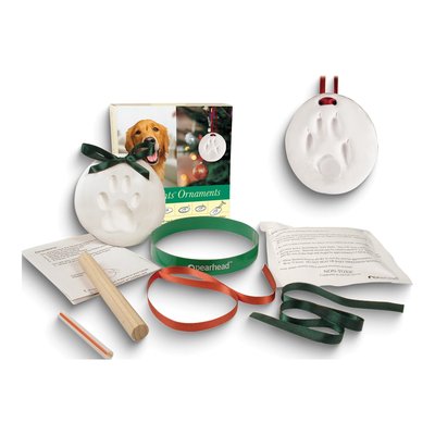 Paw Print Keepsake Ornament Kit with Clay & Ribbon