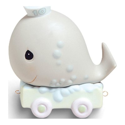 Precious Moments May Your Birthday Be Mammoth Age Ten Whale Porcelain Figurine