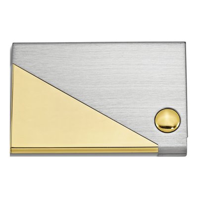 Engravable Two-Tone Business Card Case