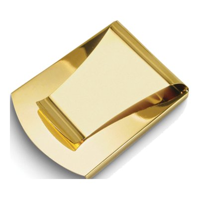 Men's Gold-Tone Engravable Money Clip