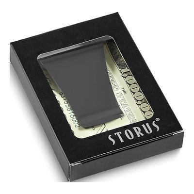 Gun Metal Finish Engravable Money Clip for Men – view 6