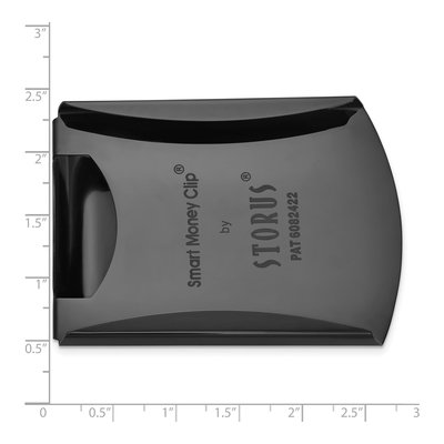 Gun Metal Finish Engravable Money Clip for Men – view 7