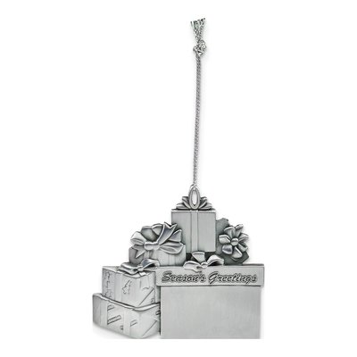 Engravable Pewter Gift Package Ornament – view 4