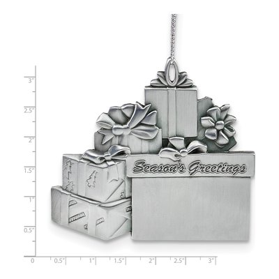 Engravable Pewter Gift Package Ornament – view 7