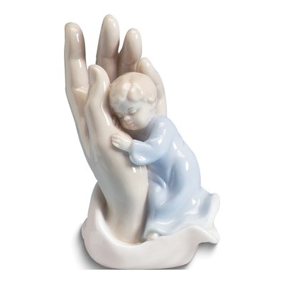 Valencia Palm of My Hand Blue Baby Figurine Gift