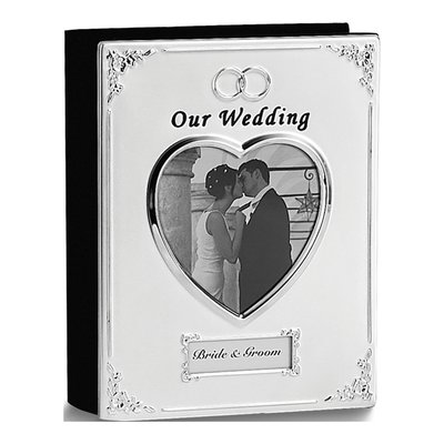 Silver-Plated "Our Wedding" Photo Album Gift