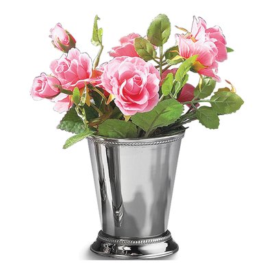 Nickel-Plated Beaded Mint Julep Cup – view 2