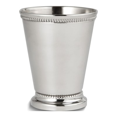 Nickel-Plated Beaded Mint Julep Cup