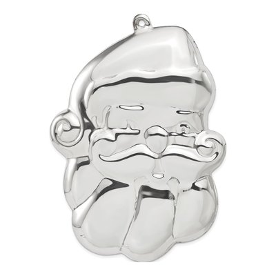 Sterling Silver Hollow Santa Ornament