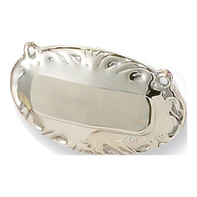 Sterling Silver Liquor Label with 8" Chain