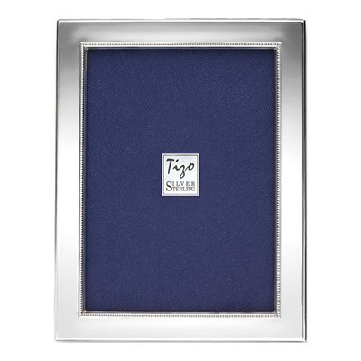 Sterling Silver Beaded 4x6 Photo Frame