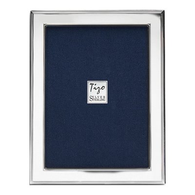 Sterling Silver Photo Frame with Wood Back