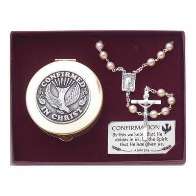Confirmed in Christ Rosary & Box Gift Set