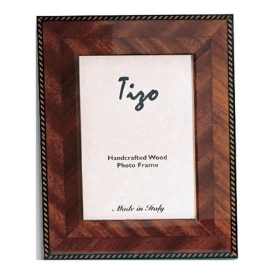 Handcrafted Italian Wood Marquetry 5x7 Photo Frame