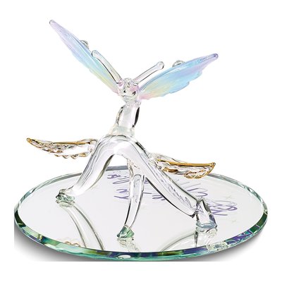 Believe in Miracles Butterfly Glass Figurine – view 2