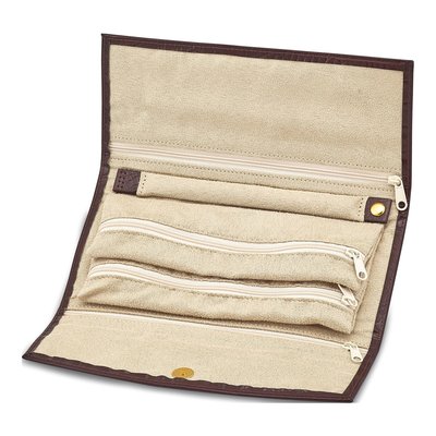 Brown Leather 6-Drawer Jewelry Case & Travel Case – view 6