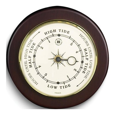 Brass & Cherry Wood Precision Tide Clock