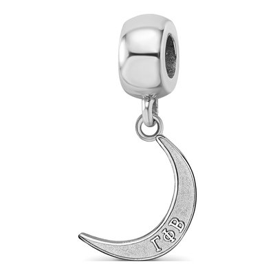 Gamma Phi Beta Gold-Plated Sterling Silver Crescent Moon Bead