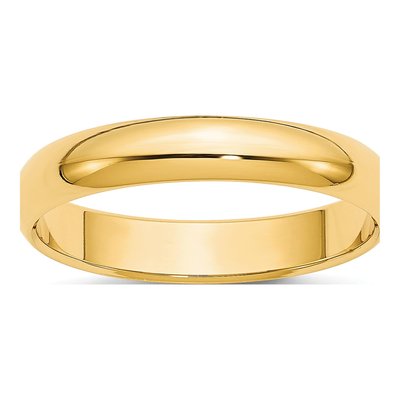Gold-Plated Sterling Silver 4mm Wedding Band