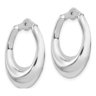 14K White Gold Earring Jackets – view 4