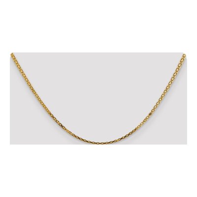 14K Yellow Gold 1.8mm Handmade Flat Bismark Chain – view 5