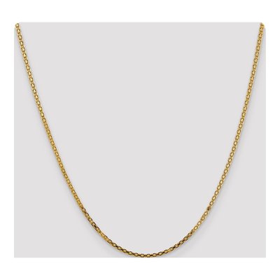 14K Yellow Gold 1.8mm Handmade 20-Inch Flat Bismark Chain – view 5