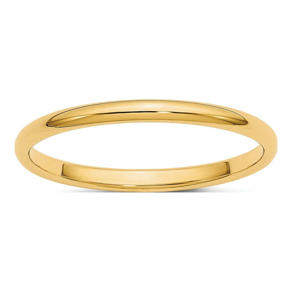 14K 1.5mm Half-Round Wedding Band