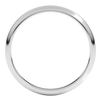 Continuum Sterling Silver 2.5mm Half-Round Wedding Band – view 2