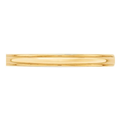 14K Yellow Gold 2.5mm Half Round Wedding Band – view 4