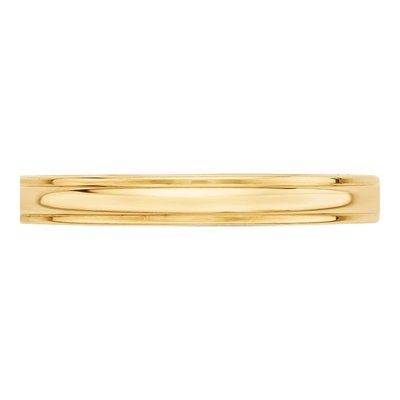 14K Yellow Gold 3mm Half Round Wedding Band – view 4