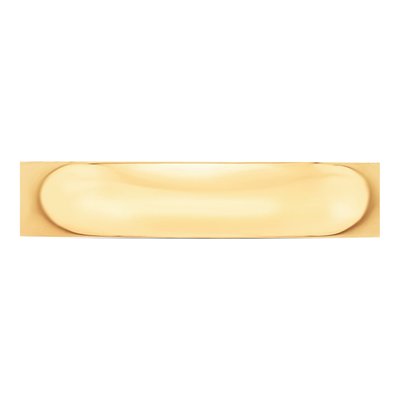 14K Yellow Gold 4mm Domed Wedding Band – view 3