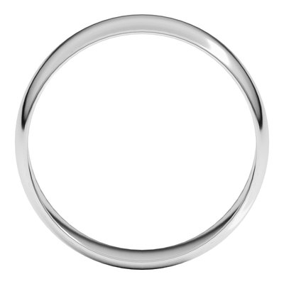 Sterling Silver 6mm Ultra-Lightweight Half Round Wedding Band – view 2