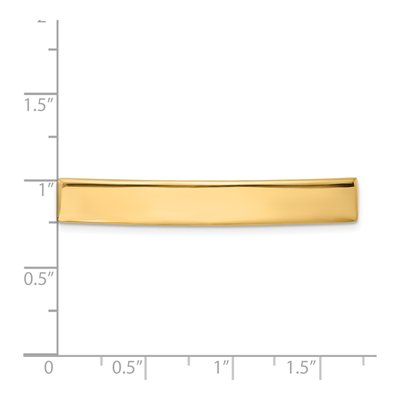 14K Yellow Gold ID Plate Pendant – view 4