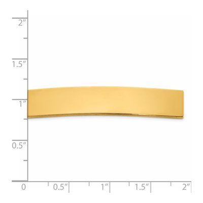 14K Yellow Gold ID Plate for Pendant – view 4