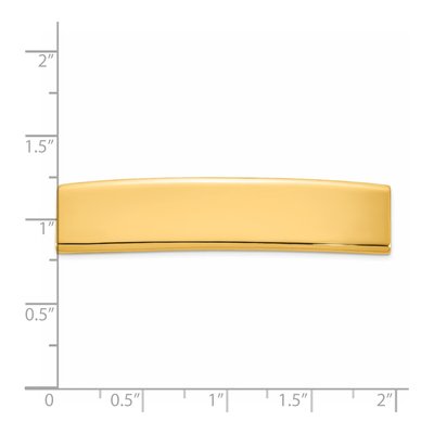 14K Yellow Gold ID Plate Pendant – view 4