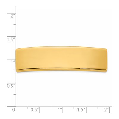 14K Yellow Gold ID Plate Pendant – view 4