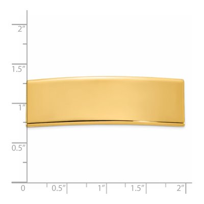 14K Yellow Gold ID Plate Pendant – view 4