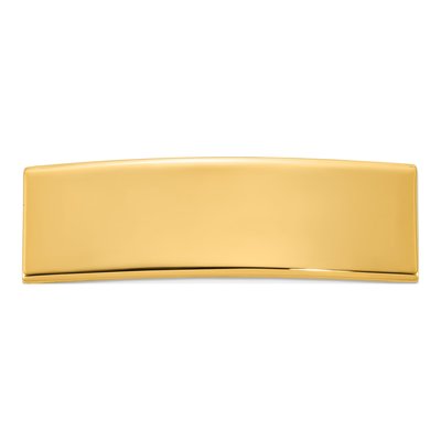 14K Yellow Gold ID Plate Pendant