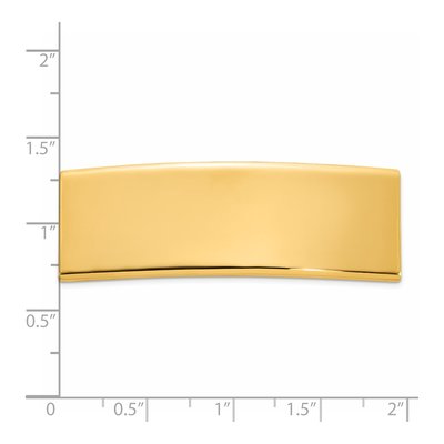 14K Yellow Gold ID Plate Pendant – view 4