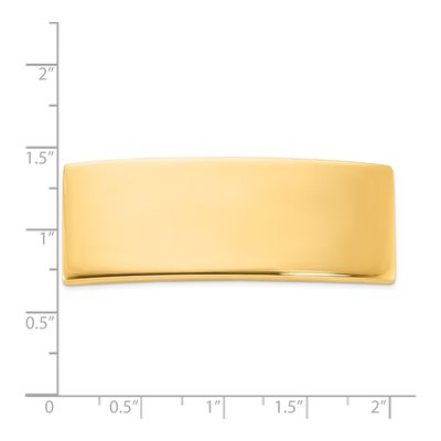 14K Yellow Gold ID Plate Pendant – view 3
