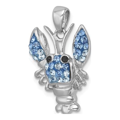 Sterling Silver Crystal Pendant – view 5