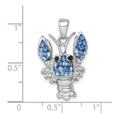 Sterling Silver Crystal Pendant – view 6