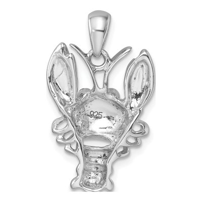Sterling Silver Crystal Pendant – view 4