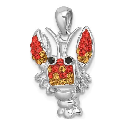 Sterling Silver Crystal Pendant – view 5