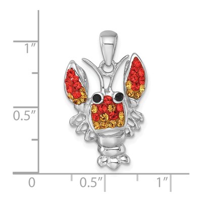 Sterling Silver Crystal Pendant – view 6