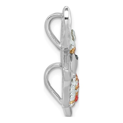 Sterling Silver Crystal Pelican Pendant – view 3