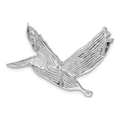 Sterling Silver Crystal Pelican Pendant – view 4