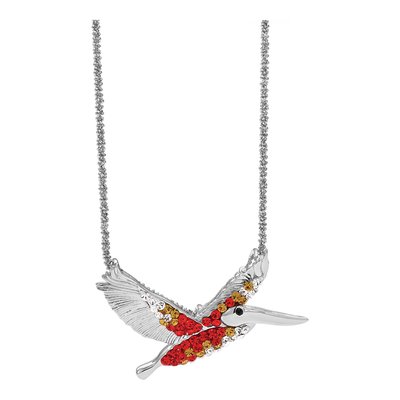 Sterling Silver Crystal Pelican Pendant – view 7