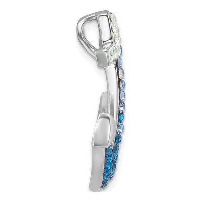 Sterling Silver Crystal Anchor Charm – view 3