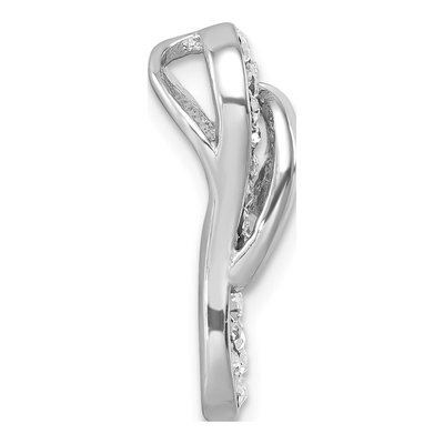 Sterling Silver Crystal Flip Flop Charm – view 3